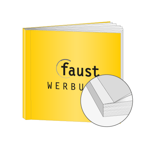 Broschüren Klebebindung Quadrat