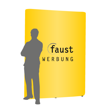 Pop-Up Faltwand | 2 x 3 Felder gerade | einseitig bedruckt