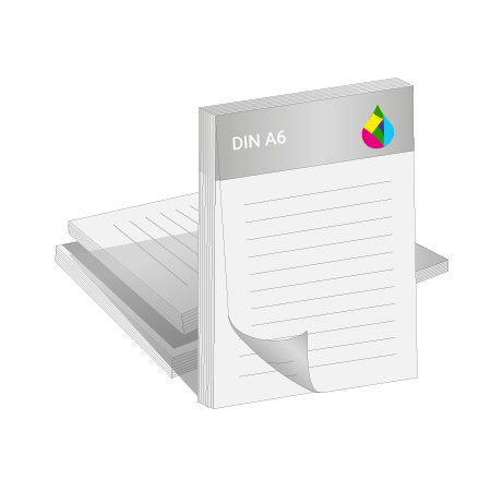 Blöcke ohne Deckblatt | DIN A6 | beidseitig bedruckt