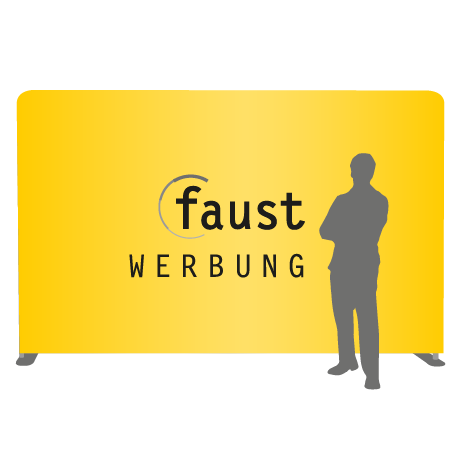 Textilwand ALU | 400er gerade | einseitig bedruckt