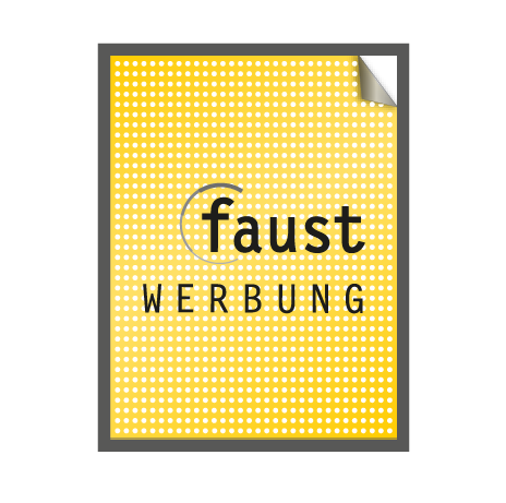 Aufkleber Fensterlochfolie - mit KFZ Zulassung