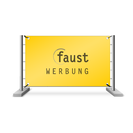 Bauzaunbanner | B 340 cm x H 173 cm | einseitig bedruckt
