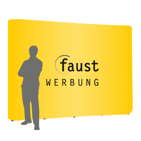 Pop-Up Faltwand | 4 x 3 Felder gerade | einseitig bedruckt