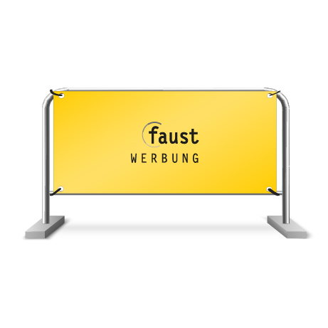 Absperrgitterbanner | B 233 cm x H 75 cm | einseitig bedruckt